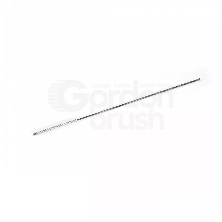.035" Diameter with Silicate and Stainless Steel Stem Wire Micro Spiral Brush