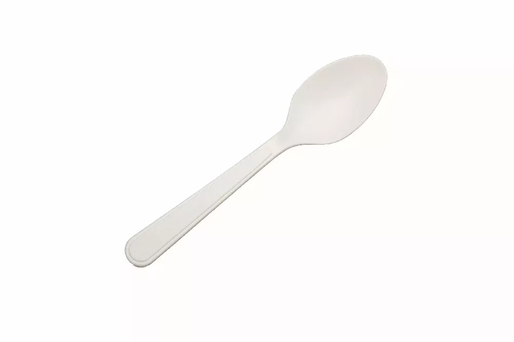 SKILCRAFT Teaspoon, Plastic Flatware, Medium Duty, White, 5-3/4", 1 Thousand