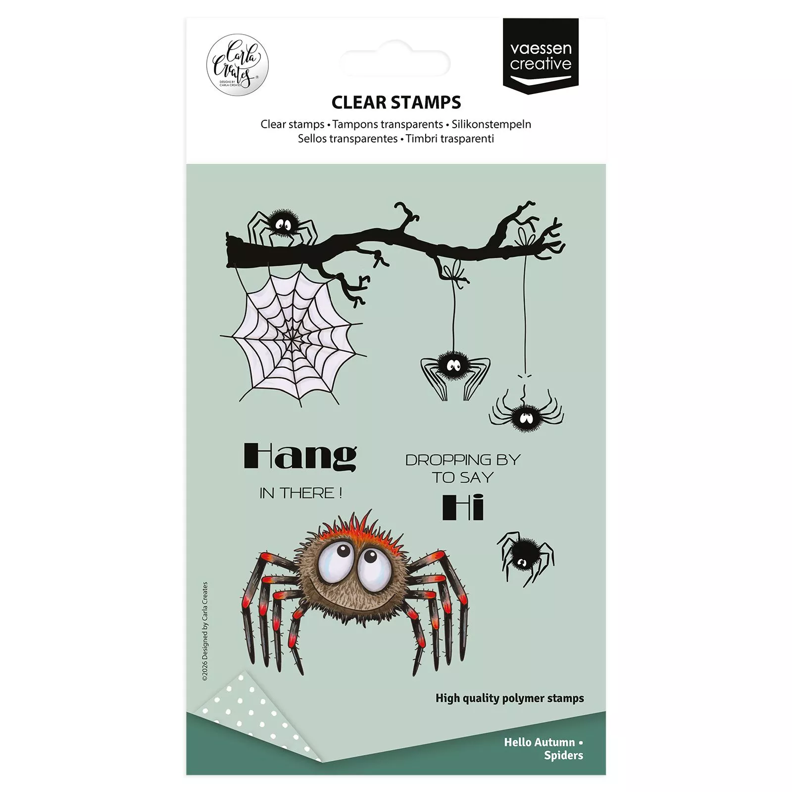 Vaessen Creative • Clear Stamps by Carla Creates Spiders 14pcs