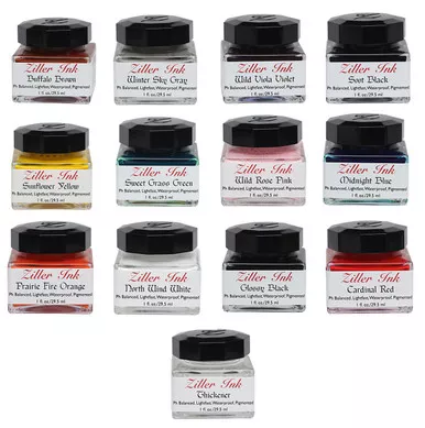 Ziller Ink, 12 Inks and Thickener